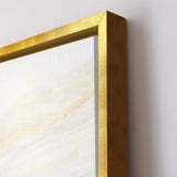 Premium Modern Golden Flower and Waves Canvas Wall Painting for Wall Decors