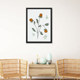 Elegant Botanical Floral Plant Photo Frame Wall Art