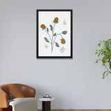 Elegant Botanical Floral Plant Photo Frame Wall Art
