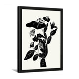 Black and White Botanical Floral Photo Frame Wall Art for Home and Office Décor