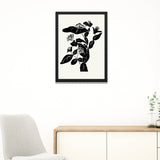Black and White Botanical Floral Photo Frame Wall Art for Home and Office Décor