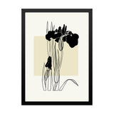Black and White Botanical Floral Photo Frame Wall Art Painting for Wall Décor