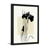 Black and White Botanical Floral Photo Frame Wall Art Painting for Wall Décor