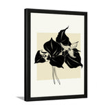 Black & White Botanical Floral Photo Framed Wall Art