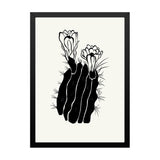 Abstract Modern Black and White Floral Photo Frame Wall Art