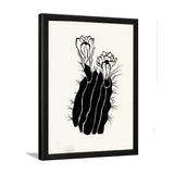 Abstract Modern Black and White Floral Photo Frame Wall Art