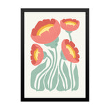 Pink Floral Wall Art Photo Frame Painting for Wall Décor