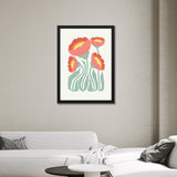 Pink Floral Wall Art Photo Frame Painting for Wall Décor