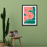 Soft Pink Abstract Botanical Floral Wall Art Photo Frame for Wall Décor