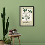 Floral Wall Art with Black Frame for Home Decor