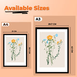 Tropical Art Floral Theme Frames for Home and Office Décor