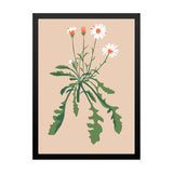 Wildflower Botanical Black Framed Decorative Wall Art Painting