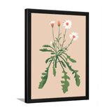 Wildflower Botanical Black Framed Decorative Wall Art Painting
