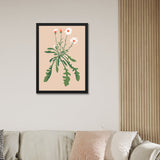 Wildflower Botanical Black Framed Decorative Wall Art Painting