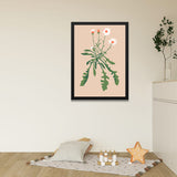 Wildflower Botanical Black Framed Decorative Wall Art Painting