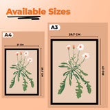 Wildflower Botanical Black Framed Decorative Wall Art Painting