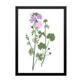 Wildflower Botanical Decorative Black Framed Wall Art Painting