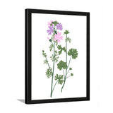 Wildflower Botanical Decorative Black Framed Wall Art Painting