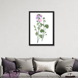 Wildflower Botanical Decorative Black Framed Wall Art Painting