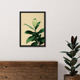 Tropical Leaf Framed Poster Paining for Home and Office Décor