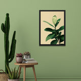 Tropical Leaf Framed Poster Paining for Home and Office Décor