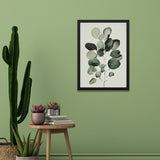 Tropical Green Leaf Framed Art Print Poster Paining for Home Décor