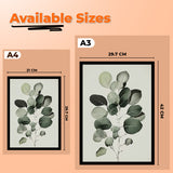 Tropical Green Leaf Framed Art Print Poster Paining for Home Décor