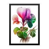 Tropical Abstract Pink Floral Wall Art Poster Paining for Home Décor