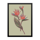 Coral Splash Fine Wall Art Framed Painting/Poster for Home and Office Décor