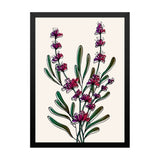 Abstract Purple Floral Digital HD Print/Poster Framed Wall Painting