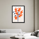 Botanical Print Modern Floral Digital Wall Art Painting for Home Décor