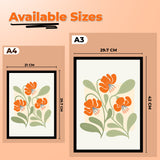 Modern Trendy Matisse Minimal Style Floral Art Print Poster Painting