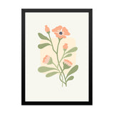 Modern Trendy Pink Floral Art Digital Print Poster Wall Painting