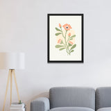 Modern Trendy Pink Floral Art Digital Print Poster Wall Painting