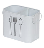 White Cutlery Stand Set of 2