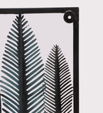 Rectangular Multicolor Etching Leaves Wall Decor