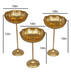 Detachable Big Lotus Urli Set of 3