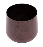 Copper Hammerd Bowl Planter Set of 3