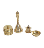 Steel & Brasss Ganesh Thali