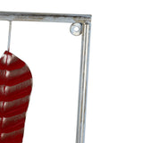 Red , Yellow & Gold Rectangular Leaves Wall Decor Set of 3