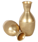 Gold Flower Pot Set of 2