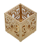 Lotus Etching Tealight Holder Set of 4