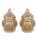 Hanging Hut Lantern Tealight Holder Set of 2