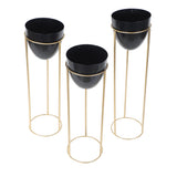 Detachable Black Capsule Floor Planter Set of 3