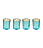 Three Layer Lotus With 4 Green Glass Votive