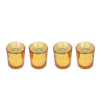 Three Layer Lotus With 4 Gold Glass Votive