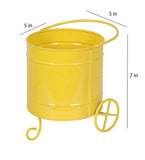 Yellow Round Snacks Platter