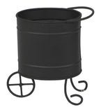 Black Round Snacks Platter