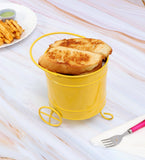 Yellow Round Snacks Platter
