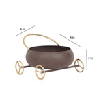 Round Bowl Snacks Platter With Wheels